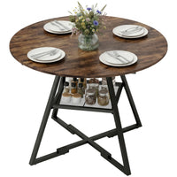 Esstisch Rund 100cm Küchentisch 4 Personen Industriedesign Tisch