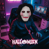 Halloween Vollkopfmaske Horror Jigsaw Maske Cosplay Kostüm