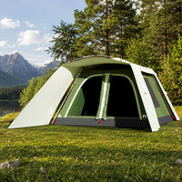 Familienzelt 9 Personen Kabinenzelt Vorzelt Campingzelt Outdoor 563x328cm