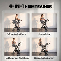 Heimtrainer Fahrrad Klappbar Liegeergometer Gym