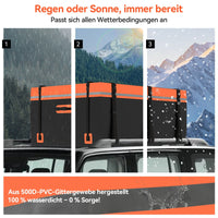 Dachbox Faltbar Dachträgerbox 600L Dachtasche Auto 840D