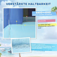 Hüpfburg 8in1 Aufblasbar Wasserpark Planschbecken Outdoor Spielgeräte