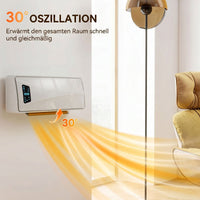 Wandheizgerät 2000W Keramik LED-Display Timer Thermostat Fernbedienung