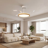 Deckenventilator LED Beleuchtung einziehbare Flügel Ventilator Lampe