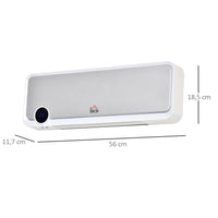 Heizlüfter Wandmontage 2000W Keramik Fernbedienung Timer LED-Display