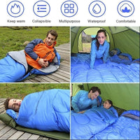 2X Schlafsack Mumienschlafsack Sack Outdoor Camping Winter 210x75cm