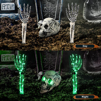 Halloween Totenkopf Skelett Schädel Skeletthände Deko Partyzubehör