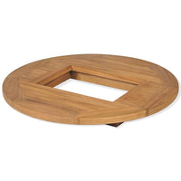 Teak Bierkastentisch 70cm Tischaufsatz Stehtisch Bistrotisch Bierkisten