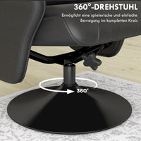 Relaxsessel Hocker Drehbar Fernsehsessel Liegefunktion Verstellbar Sessel