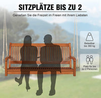 2-Sitzer Hängebank Gartenschaukel Schaukelbank Outdoor Gartenbank