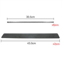 2x Skihalterung Wandhalterung Snowboard Halter Gerätehalter Stahl Ski