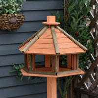 Vogelhaus Vogelvilla Futterhaus 130cm Ständer Vogel