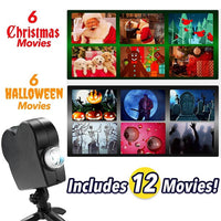 LED Laser Projektionslampe Weihnachten Halloween Projektor