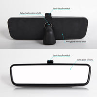 Innenrückspiegel für VW Caddy Innenspiegel Schwarz Universal Rückspiegel Fahrzeuge