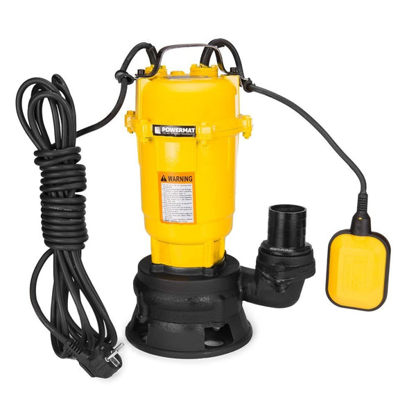 Schmutzwasserpumpe Zerkleinerer Klärgrubenpumpe Schwimmer Pumpe 750W 25000L/h