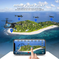 Drohne 4K Dual Kamera WiFi HD RC Quadrocopter Spielzeug 3 Akkus