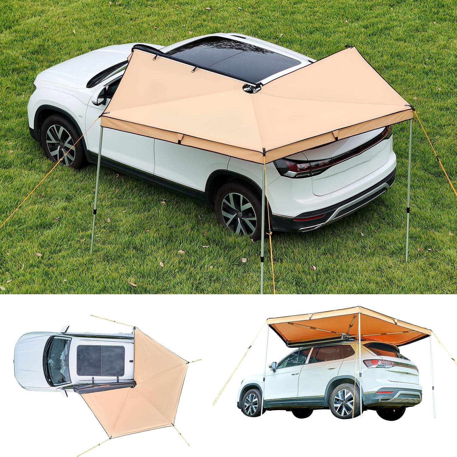 Markise Auto 3x3x2m Automarkise Sonnensegel Vorzelte Segel