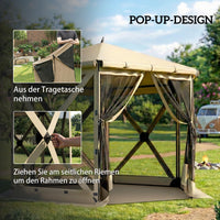 Faltpavillon 300x260x221cm Pop-Up Pavillon Gartenzelt Partyzelt