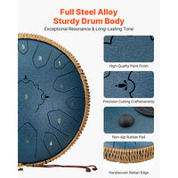 Zungentrommel D-Dur Stahl Tongue Drum Percussion Instrument