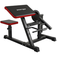 Bizeps Trizeps Curl Maschine Beinstrecker 5-fach Verstellbar Kunstleder