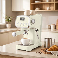 Siebträgermaschine Espressomaschine Milchaufschäumer 1350W Kaffeemaschine