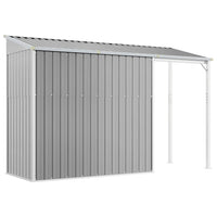 Gerätehaus Metall Schleppdach 277x107x181cm Geräteschuppen Stahl