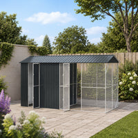 XXL Voliere Vogelkäfig 442x247cm Outdoor Vogelhaus Haustiere Garten
