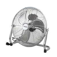Bodenventilator 16 Zoll 40 cm Standluefter 90W Edelstahl 3 Stufen Silber