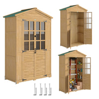 Gartenschrank Geräteschuppen Gartenschuppen Gartenhaus 128x60x197cm