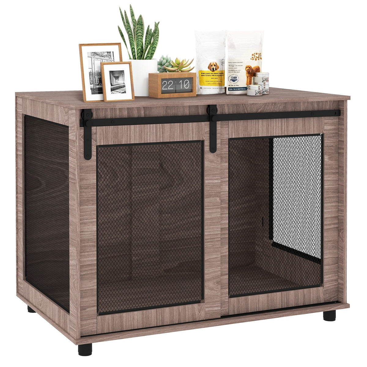 XL Hundekäfig Hundebox 98x60x78cm Hundemöbel Tierkäfig Stahl Haustiere