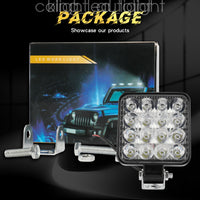 10x 48W LED Arbeitsscheinwerfer 12V 24V Offroad Traktor LKW Bagger