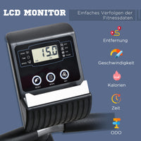 Liegeergometer Magnetwiderstand 110kg Heimtrainer Gym Training
