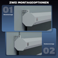 Beamer Leinwand Elektrisch 171x130cm Fernbedienung 4:3 Format