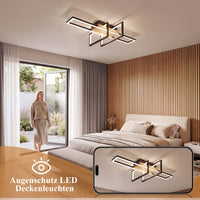 LED Deckenleuchte Dimmbar Holzleuchte Deckenlampe Beleuchtung Lampe