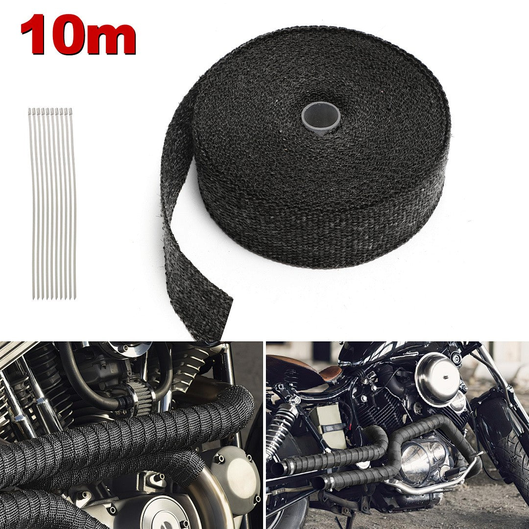 10m Hitzeschutzband Auspuff Krümmer Turbolader 1400°C Basaltfaser