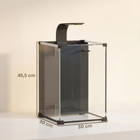 Aquarium Komplettset 36L LED Beleuchtung 30x30cm