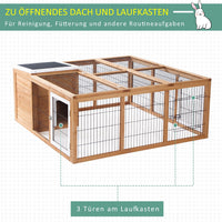 Kaninchenstall Kleintiergehege Wetterfest Stall Gehege