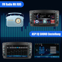 Autoradio 7 Zoll Android 15 Carplay GPS Bluetooth 2DIN Navigation Radio