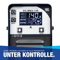 Elektroden Schweißgerät 140 A Inverter E-Hand MMA IGBT ARC Mini Schweißtechnik