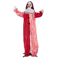 165cm Animatronic Halloween Clown Gruselfigur LED Licht Sound Horror Deko