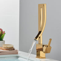 Waschtischarmatur Wasserfall Wasserhahn Bad Waschbecken Mischbatterie