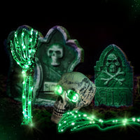 Halloween Totenkopf Skelett Schädel Skeletthände Deko Partyzubehör