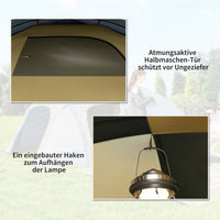 Campingzelt 4 Personen Wasserdicht Tunnelzelt Camping Outdoor Zelt