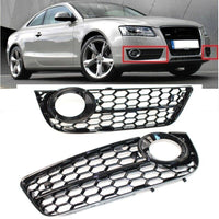 Stoßstange Nebelscheinwerfer für Audi A5 08-11 Wabengitter Grill Abdeckung