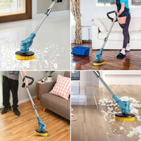 Akku Reinigungsbürste 21V Teleskop Mop Elektrisch Reinigung