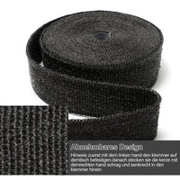 10m Hitzeschutzband Auspuff Krümmer Turbolader 1400°C Basaltfaser