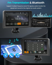 Rückfahrkamera Wireless Carplay 7 Zoll Tragbar Monitor Bluetooth Touch
