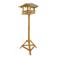 Vogelhaus Ständer Massivholz Futterhaus Gartendeko Deko