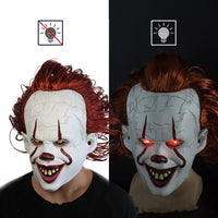 Halloween Pennywise Horror Clown Maske LED Vollmaske Cosplay