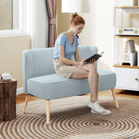 Sofa 2-Sitzer Couch Stoffsofa Polstersofa Loungesofa 117cm